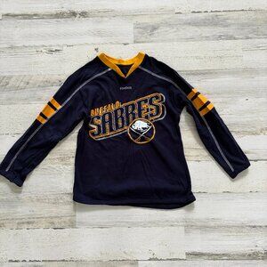 NHL Buffalo Sabres Girls Size 8 Long Sleeve V-Neck Top